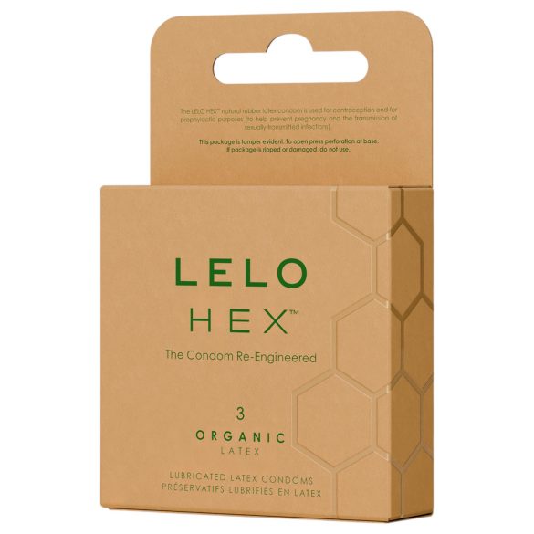 LELO Hex Organic - Preservativo de Luxo (3 unidades)