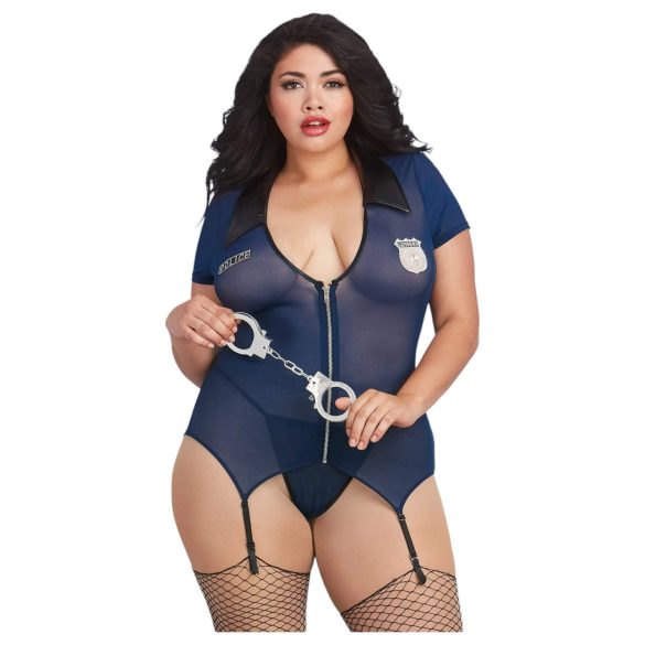 Dreamgirls Plus Size - Fantasia policial (azul)