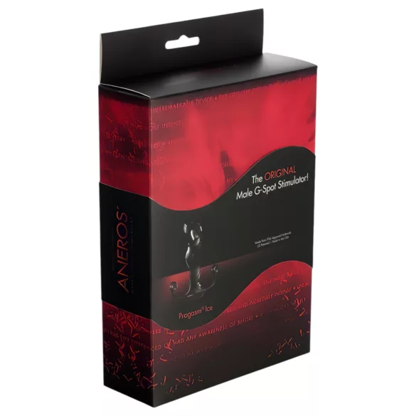 Aneros Black Ice - massageador de próstata - silicone preto