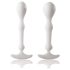 Conjunto Peridise - dildos anais lá Vibração Elegante (2 peças, branco)