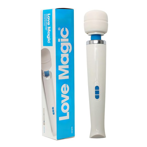 Varinha Mágica do Amor - vibrador massageador recarregável (branco)