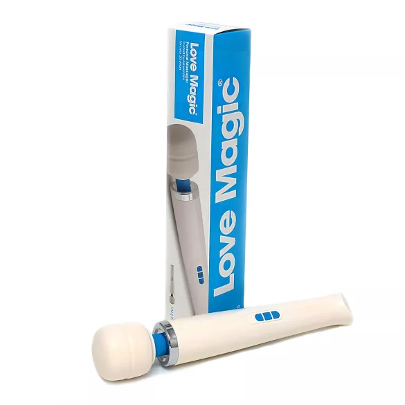 Love Magic Wand - vibrador massageador recarregável - branco