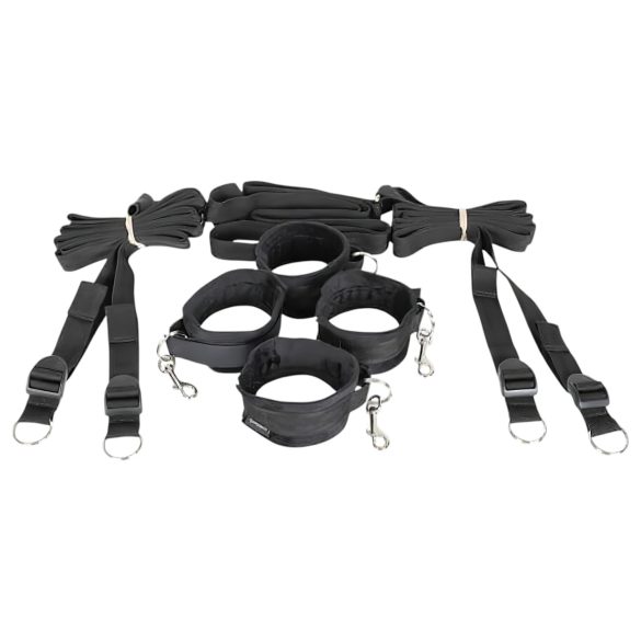Sportsheets - Conjunto de Amarras para Cama (Preto)