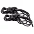 S&M - conjunto de cordas de bondage aveludadas (preto, 2 x 1,83 m)