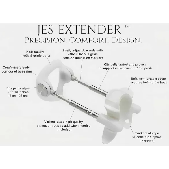Jes-Extender - extensor peniano - ajuste leve - até 17cm