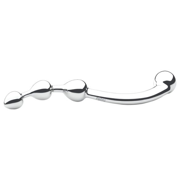 Njoy Fun Wand - Dildo de metal para Ponto G e anal (prata)