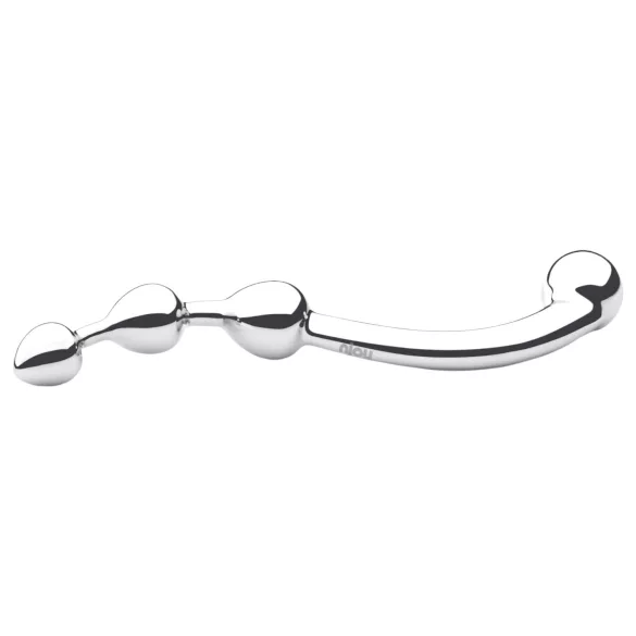 Njoy Fun Wand - dildo metálico anal e ponto G - prata