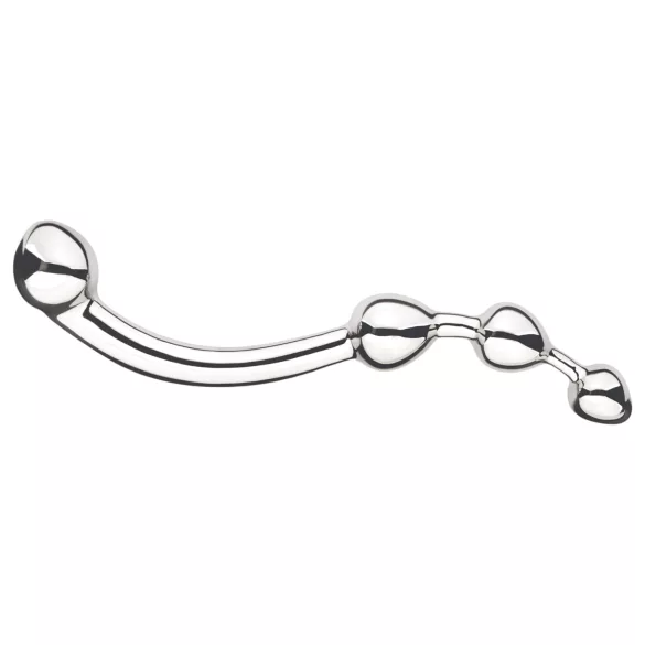 Njoy Fun Wand - dildo metálico anal e ponto G - prata