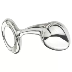 Njoy - plug anal grande em metal - prata