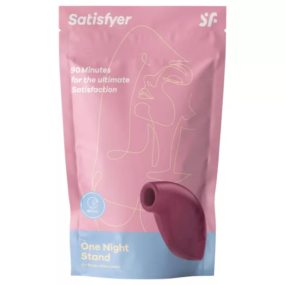 Satisfyer One Night Stand - vibrador clitóris sucção - vermelho