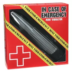   Abrir em caso de emergência - vibrador em forma de bastão (prateado)
