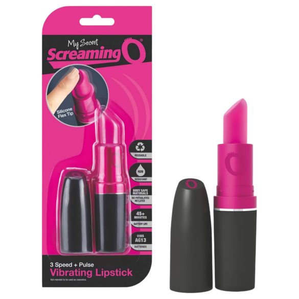 Batom Vibrante - Vibrador Discreto (preto-rosa)