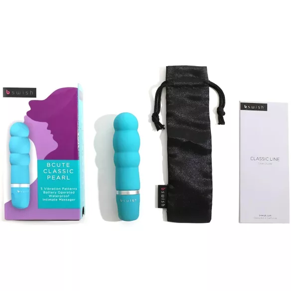 B SWISH Bcute Pearl - vibrador pérola à prova d'água - silicone turquesa