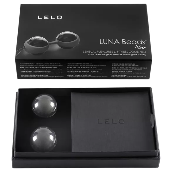 LELO Luna Noir - bolas tailandesas ajustáveis