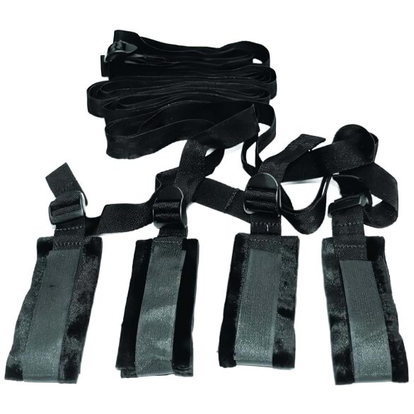 S&M - Conjunto de Bondage para Cama (preto)