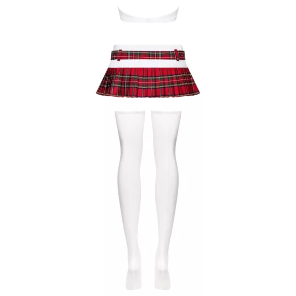 Obsessive - fantasia colegial feminina - conjunto 6 peças