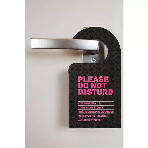 Conjunto de Dados de Sexo com Pendurador de Porta (preto-rosa)