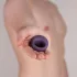 Je Joue Mio - anel peniano vibratório recarregável à prova d’água - roxo