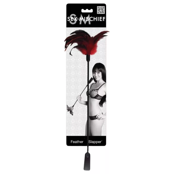 S&M - chicote e pluma - vermelho
