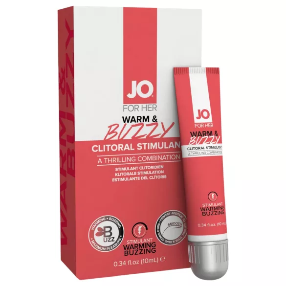 JO WARM & BUZZY - gel estimulante clitóris feminino - 10ml