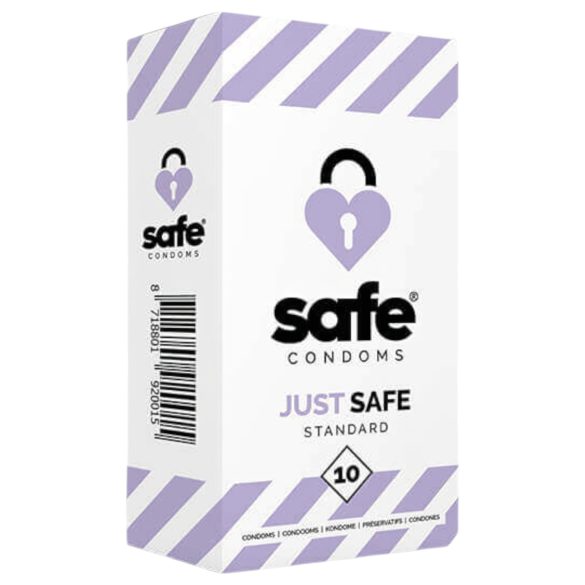 SAFE Just Safe - preservativo padrão de baunilha (10 unidades)