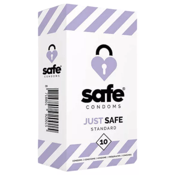 SAFE Just Safe - preservativo standard - sabor baunilha - 10 unidades