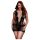 BACI Plus Size - Vestido mini com renda de manga curta - Preto (XL-XXL)