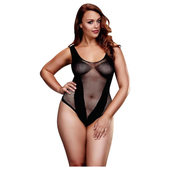BACI Plus Size - Body sofisticado em renda - preto (XL-XXL)