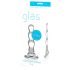 GLAS - Dildo Anal Ondulado de Vidro (Transparente)