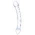 GLAS - Dildo duplo de vidro (transparente)
