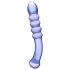 GLAS - Dildo Duplo de Vidro (Transparente Roxo)