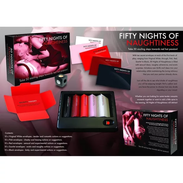FIFTY NIGHTS OF NAUGHTINESS - jogo erótico casal - inglês
