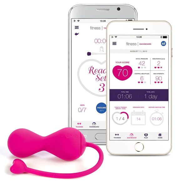 LOVELIFE BY OHMIBOD - KRUSH - Duo de Bolas de Kegel Inteligentes Recarregáveis (rosa)