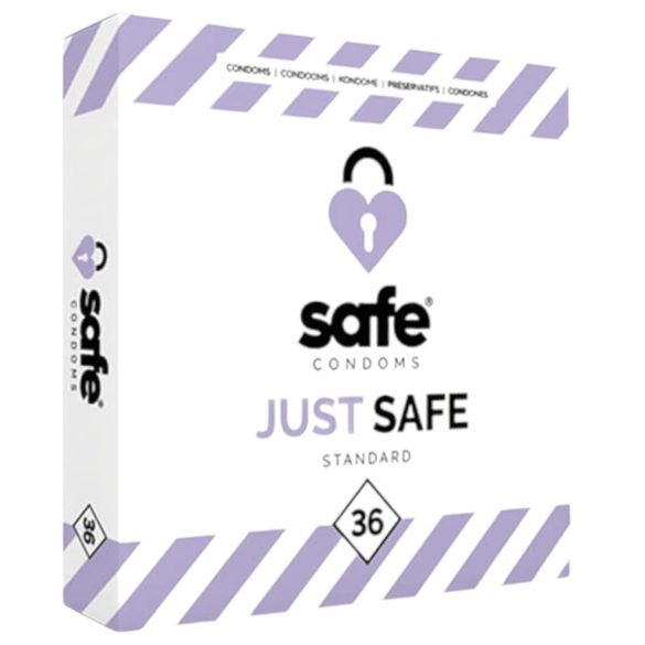 SAFE Just Safe - preservativo padrão de baunilha (36 unidades)