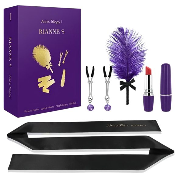 Trilogia Rianne Ana I - Conjunto Erótico Sensual (4 Peças)