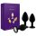 Rianne - Conjunto de 3 Plugs Anais de Silicone (Preto)