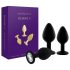 Rianne - Conjunto de 3 Plugs Anais de Silicone (Preto)