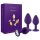 Rianne - Conjunto de 3 Plugues Anais de Silicone (Roxo)
