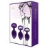Rianne - Conjunto de 3 Plugues Anais de Silicone (Roxo)