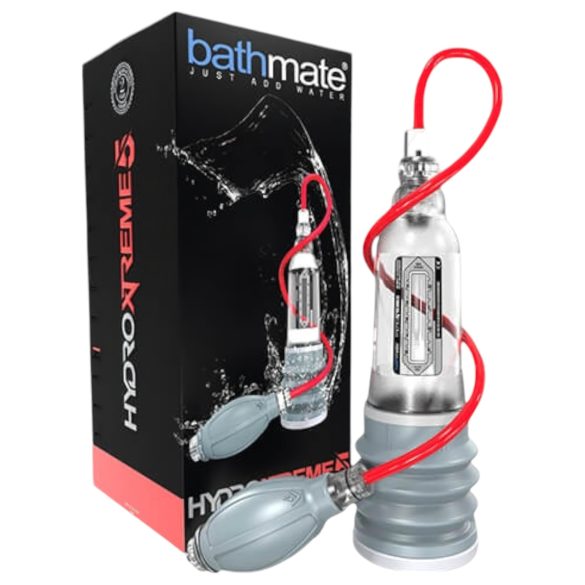 Conjunto BathMate Xtreme Hydromax 5 - Hidrobomba (transparente)