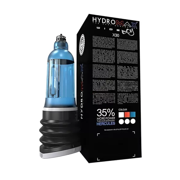 Bathmate Hydromax 7 Wide - bomba peniana hidráulica - azul