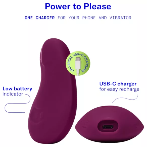Dame Pom - vibrador recarregável para clitóris (roxo)