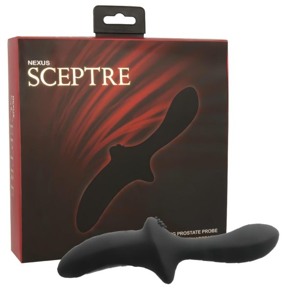 Nexus Sceptre - Massageador de Próstata em Silicone Vibratório (Preto)