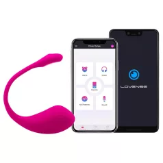   Lovense Lush 2 - vibrador em forma de ovo controlado por app, portátil (rosa)