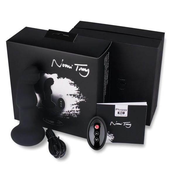 Nomi Tang - Vibrador Anal com Pérolas Giratórias (Preto)