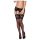 Obsessive 810-STO-1 - Meia-calça com Renda Larga - Preto