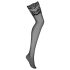 Obsessive 810-STO-1 - Meia-calça com Renda Larga - Preto