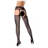 Obsessive S307 - Conjunto Floral com Cinta-liga - Preto (S-L)
