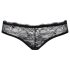 Obsessive Frivolla - calcinha rendada picante feminina - preto