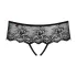 Obsessive Merossa - tanga aberta feminina com strass - preto